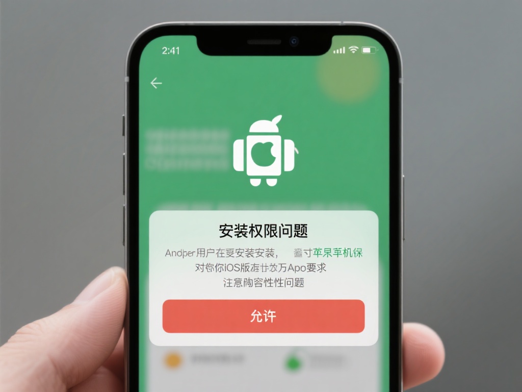 安装权限问题
安卓用户在安装时，如果遇到权限提示